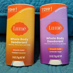 Set of 2 Lume Deodorants - Brand new!